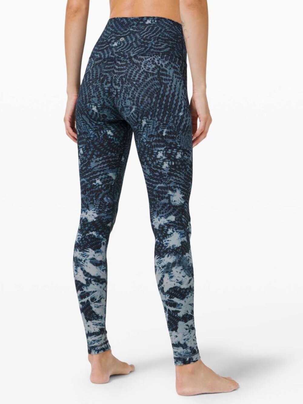 LIKE NEW Lululemon Align Pant 28" Indigo Lace Starlight Multi Size 6
